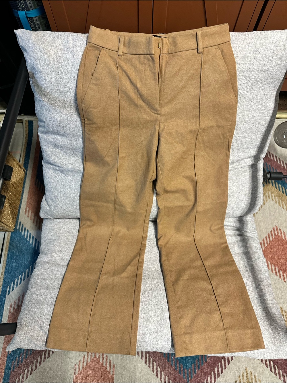 Banana Republic Ultra High-Rise Wide-Leg Pants in Camel